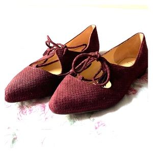 Burgundy Jessica Simpson Flats 9.5M